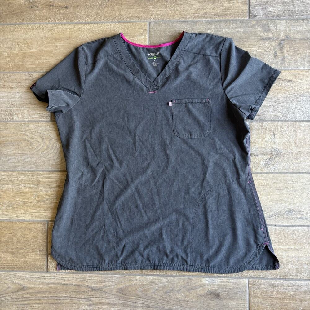 Scrubstar Scrub Top Women's XL Gray Heather Pewter RN#93643